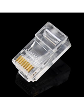 100 Pieces 8P8C RJ45 Modular Plug for Network CAT5 LAN + RS232 Optical Isolation Transceiver